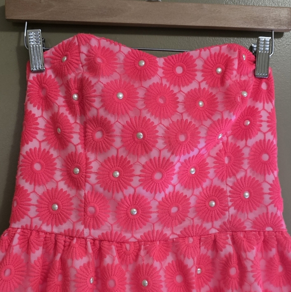 Lilly Pulitzer Peyton Pinwheel Strapless Dress 4 - Picture 6 of 15